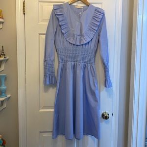 Tory Burch Smocked Cotton Dress